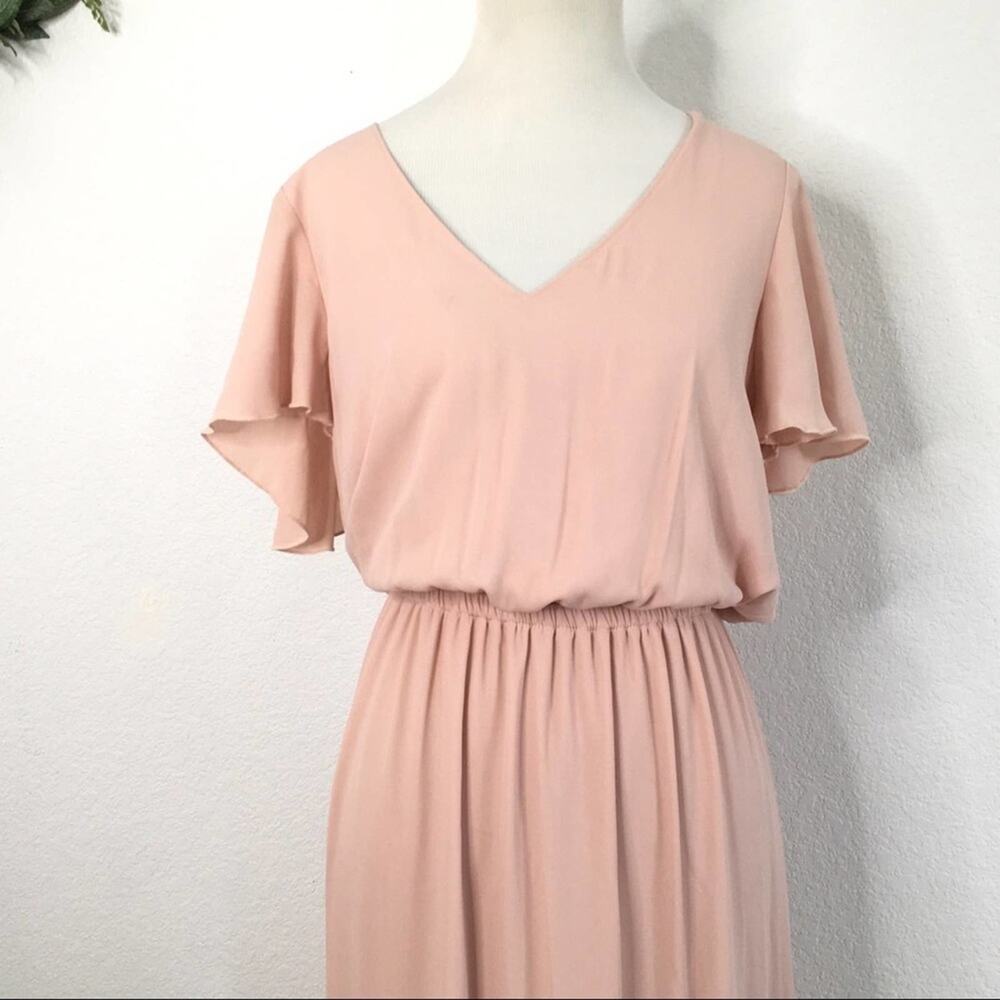 New NWT Show me your Mumu blush pink medium maxi dress - Picture 4 of 11